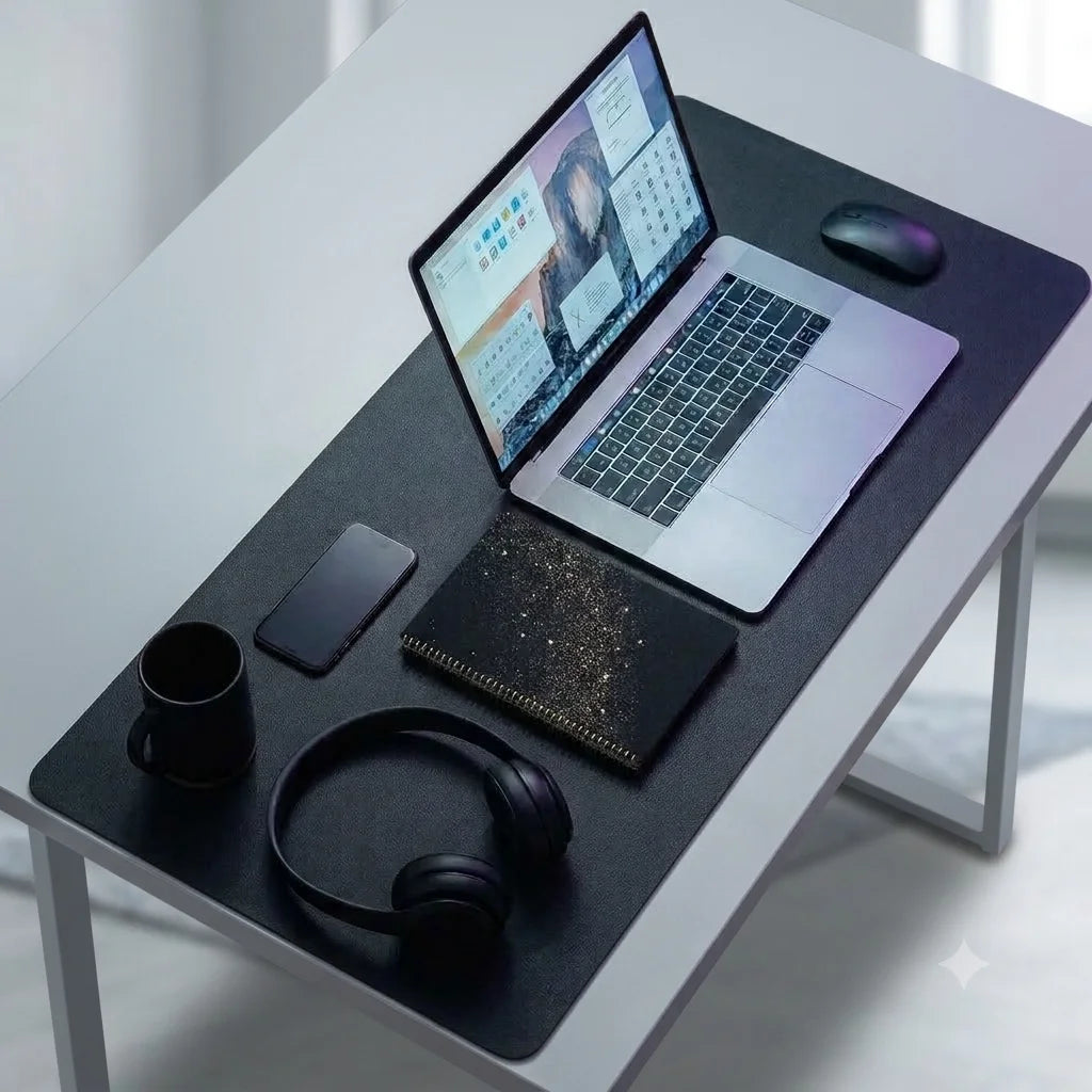 Double-Sided PU Leather Desk Mat