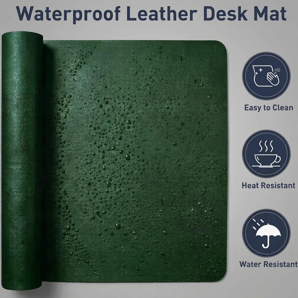 Double-Sided PU Leather Desk Mat